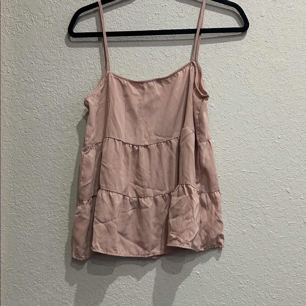 Paper Crane Pink Tiered Camisole - Picture 3 of 3
